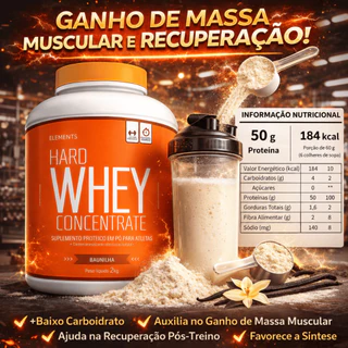 WHEY PROTEIN CONCENTRADO 2KG EM PÓ