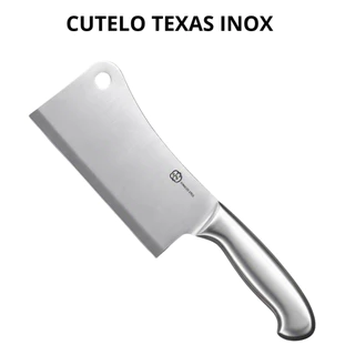 Cutelo Aço Inox Para Corte de Carnes e Ossos Super Afiado e Corte Preciso Profissional 6 Polegadas