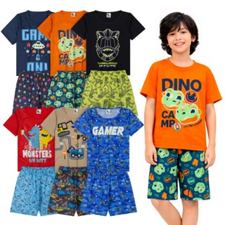 Kit 12 Peças Pijama Infantil Menino Brilha no Escuro Conjunto Verão Manga Curta SORTIDO- 6 Conjuntos em Oferta na Shopee