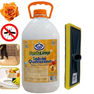 Kit Sabão Querosene + Esponja Lava Piso Perfumado Concentrado Azulejo Vidro em Oferta na Shopee