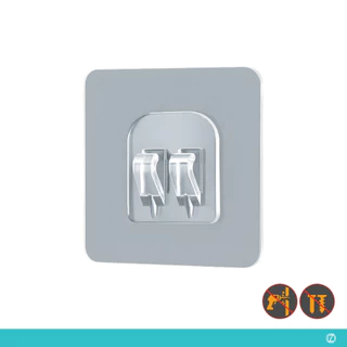 Suporte Gancho Para Prateleira de Encaixe Banheiro Cozinha Cesto Auto-Adesivo Transparente Reposição em Oferta na Shopee