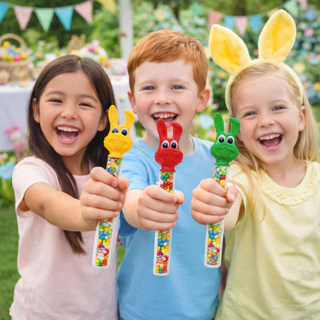 Tubo coelho tubete Páscoa Divertida Jujuba Amendoim ovinhos - 10 Und em Oferta na Shopee