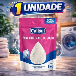Percarbonato de Sodio Calisul -  100% Pure  - Tira Manchas Roupas Brancas e Coloridas