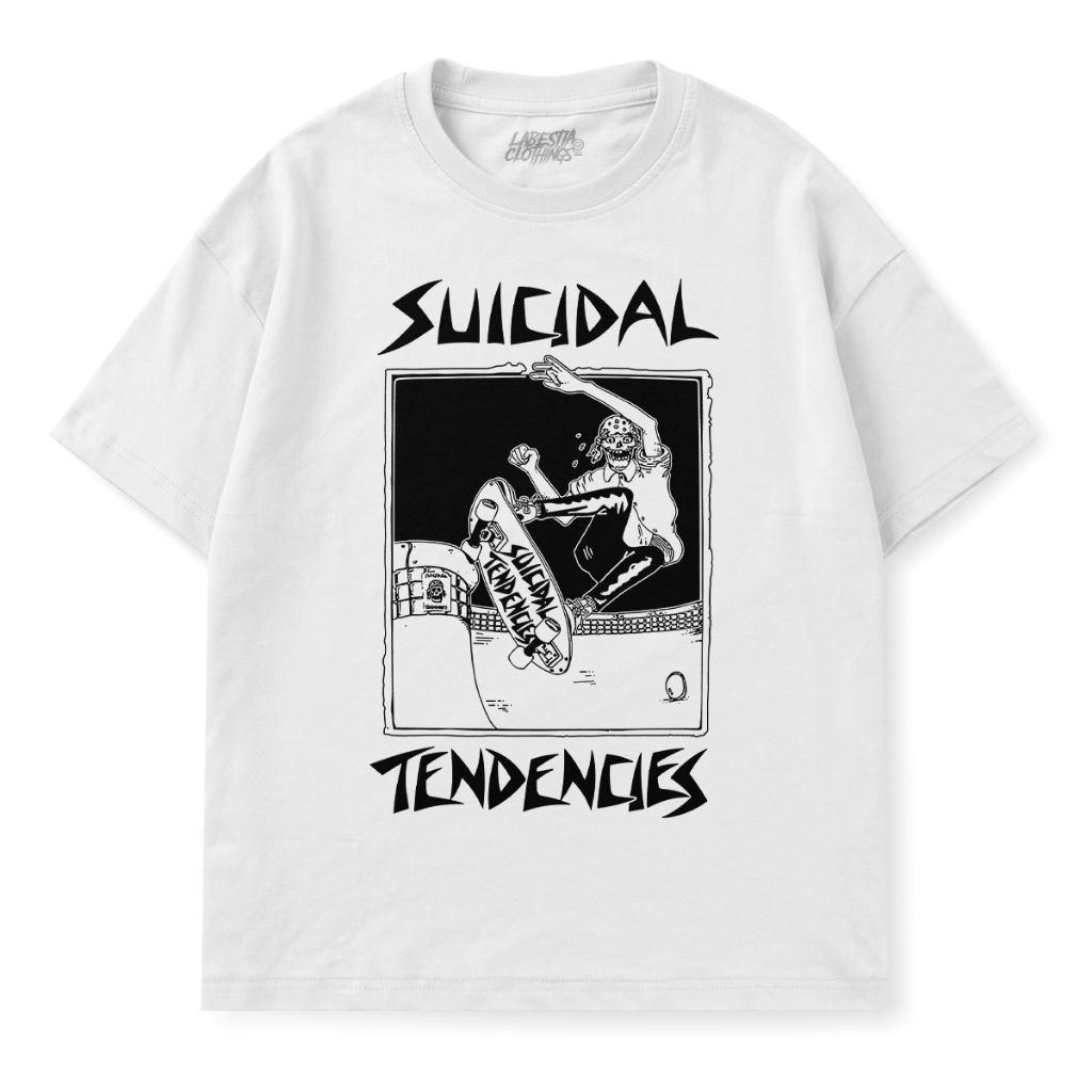 Camiseta Suicidal Tendencies Estilo Skate Punk Clássico 100