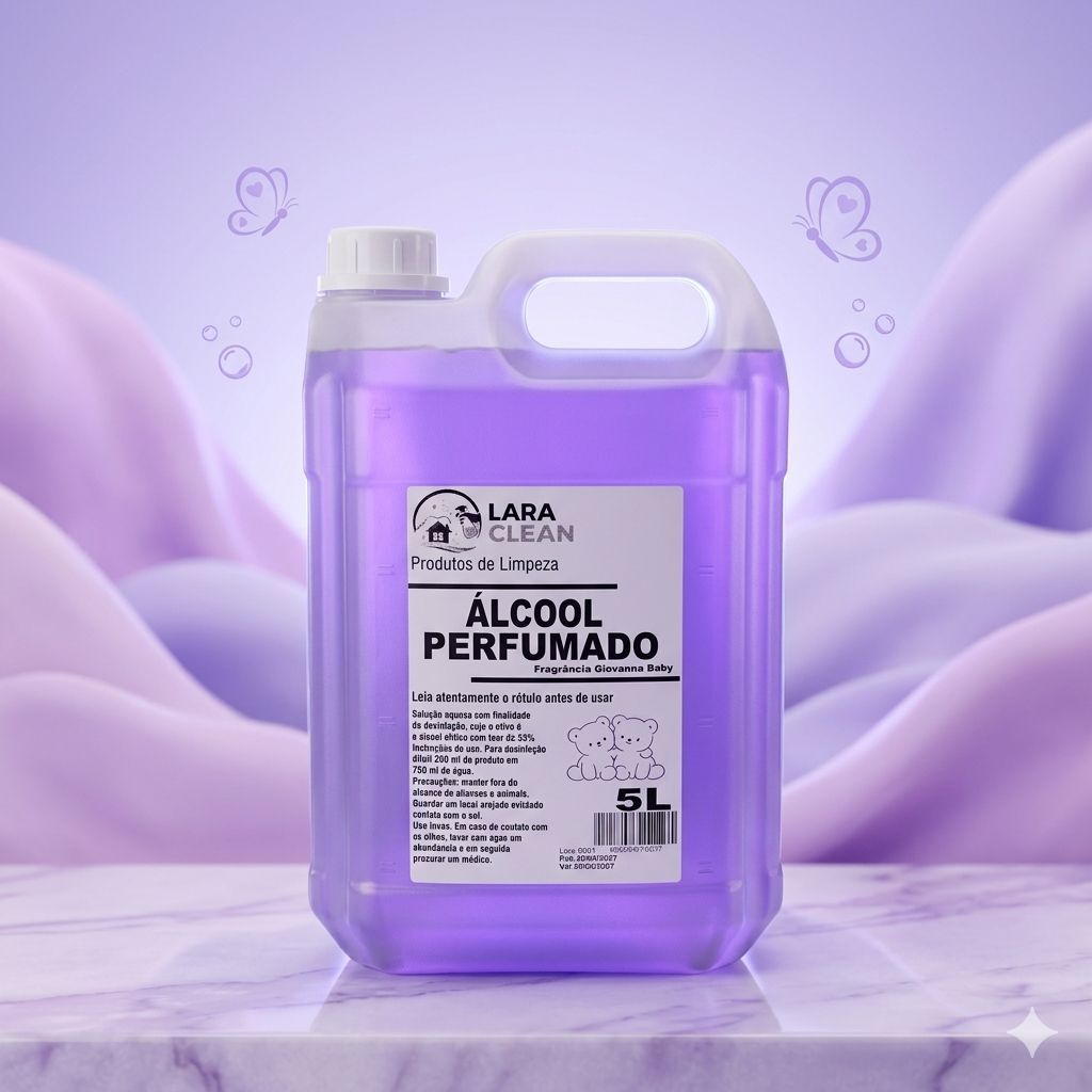 Álcool Perfumado Fragrância Giovanna Baby 5L - Lara Clean | Shopee Brasil