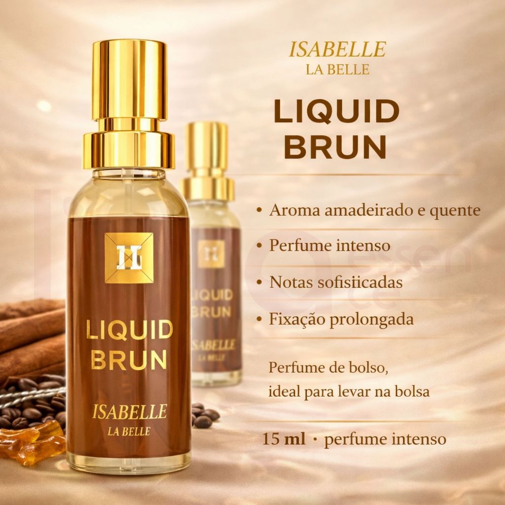Perfume Árabe Liquid Brun EDP 15ml Isabelle la Belle