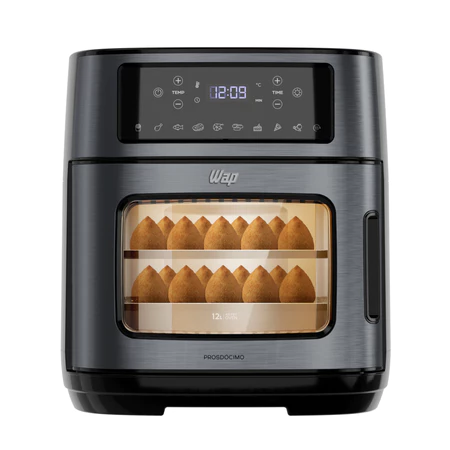 Fritadeira Elétrica Wap Airfry Oven Black Inox WAOD2 12L 220V