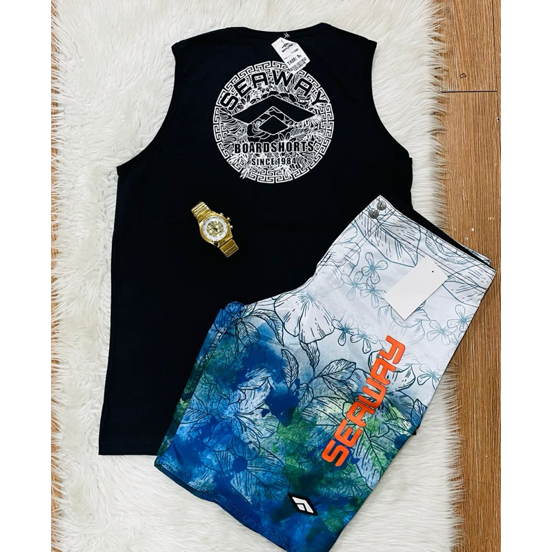 Conjunto Seaway surf moda praia kit Seaway | Shopee Brasil