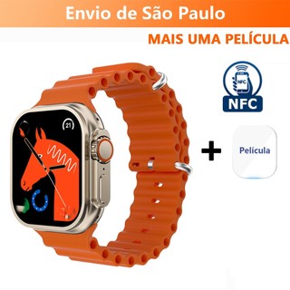 2026 Novo Mais Recente Smartwatch Relógio Inteligente Série IWO 8 T800 Ultra NFC Sem Carregamento — foto 3 — Achou Levou Brasil