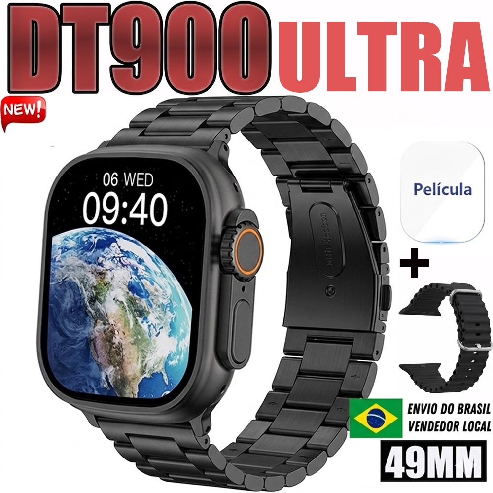 2026 Novo Smartwatch Watch DT900 Ultra 3 max Série 10 Super Amoled