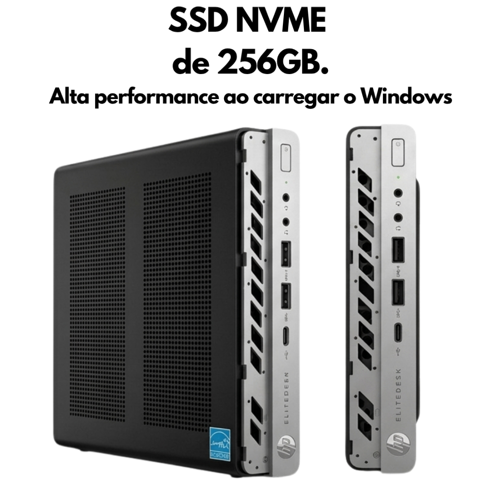 【超小型】HP MiniPC i5-8500T(6コア) 8GB/256GB Computador PC Hp 800 G4 Mini Intel Core I5 8500 SSD 256gb 8GB de
