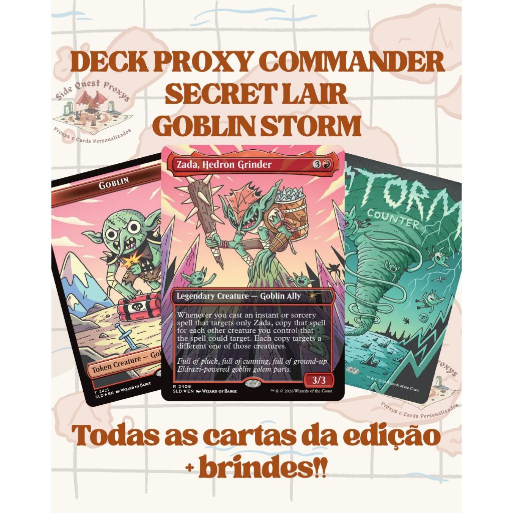 未開封 Secret Lair Commander GOBLIN STORM Deck Proxy Commander Secret Lair Goblin Storm - Magic The