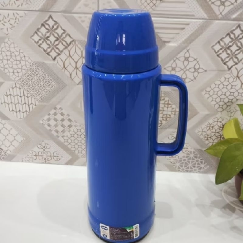 Garrafa térmica 1 litro ideal para chá,suco, água, café mor 
