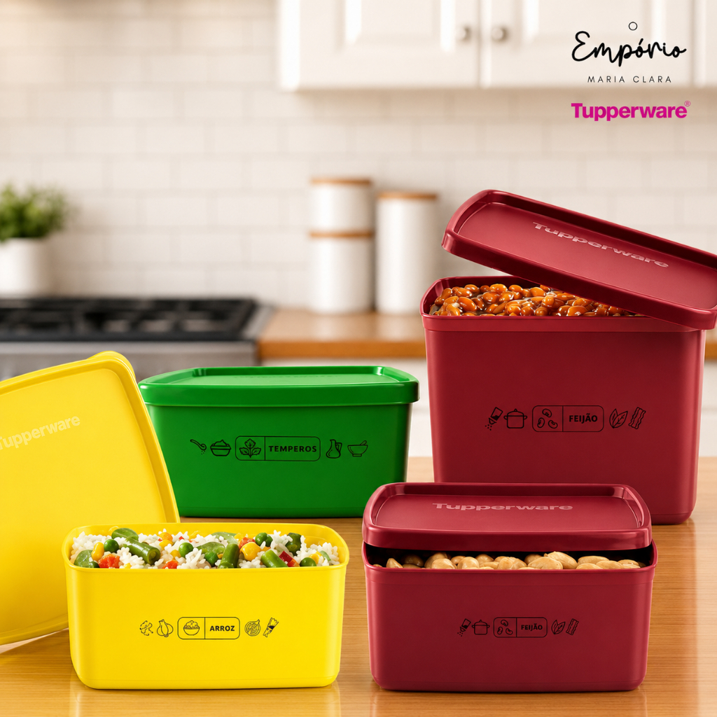 conjunto tupperware colorido em Promoção na Shopee Brasil 2026