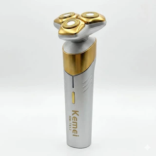 KEMEI KM-T413 Aparador Shaver 7500RPM, lavável, triplo magnético, portátil 600mAh Tipo-C