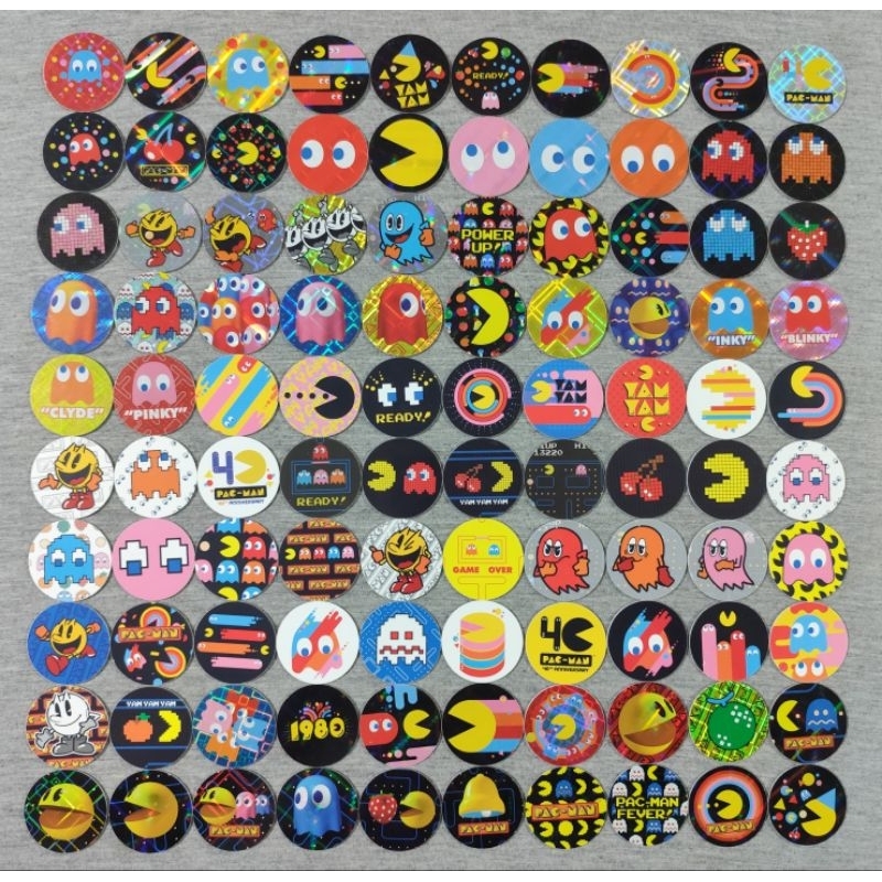 Tazo Pac-Man Sabritas México Coleção Completa Original | Shopee Brasil