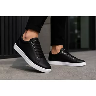 Sapatênis Casual Hype Shoes Super Confort Urbano Premium Preto - UNISSEX