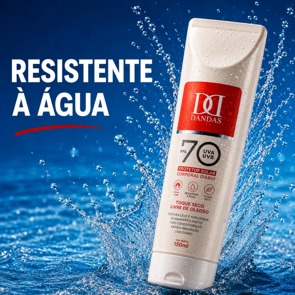 Protetor solar FPS 70 Dandas toque seco, rosto e corpo — foto 4