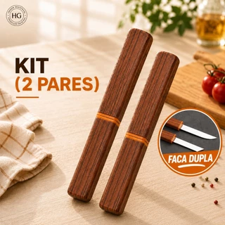 Kit 2 pares Faca de Frutas Faca Cutelo Churrasco Carne de Cozinha Faca para Cortar Churrasco Com Bainha