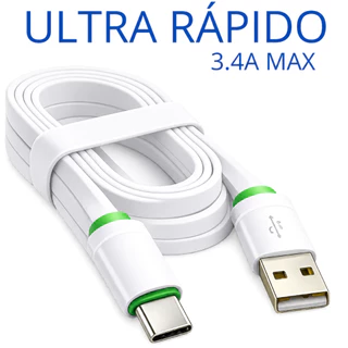 Cabo Tipo C Carregador Usb Ultra Rápido Reforçado 2 Metros Anti quebra Usb-c