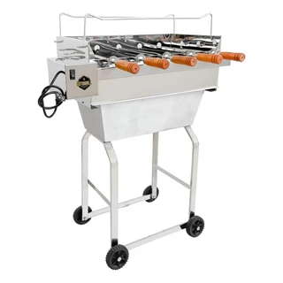 Churrasqueira Rotogrill 5 Espetos Rodas