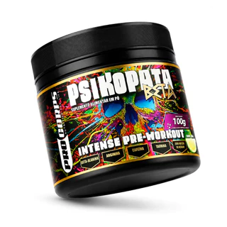 Pré Treino Psikopata Pro Corps 100g | Cafeína, Taurina, Arginina e Beta-Alanina