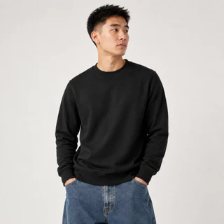 Moletom Masculino Liso Premium Básico Blusa de Frio Casaco Gola Careca Unissex Confortável Inverno