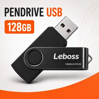 PENDRIVE 128GB USB 2.0 LEBOSS PEN DRIVE MEMÓRIA FLASH PORTÁTIL PARA PC NOTEBOOK TV SOM AUTOMOTIVO