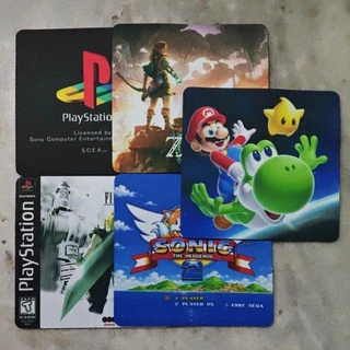 Mouse Pad Gamer Quadrado Artesanal Sublimado | Sonic Mario Final Fantasy Zelda Doom Playstation
