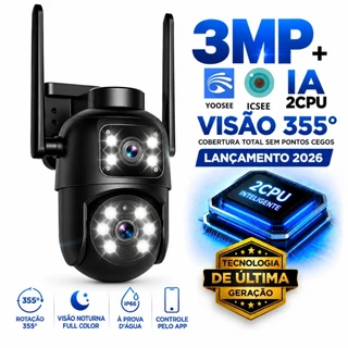 Câmera Speed Dome A31 3MP iCSee YOOSEE Auto Tracking Visão Noturna e Alerta no App