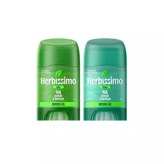 Kit Desodorante Antitranspirante Herbíssimo Invisible Gel Rush + Breeze