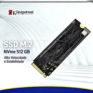 SSD Kingston 512 GB M.2 2280 NVMe Leitura 3500 MB/s Alta Velocidade