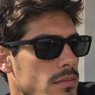 Óculos de Sol Masculino Quadrado Preto Esportivo Casual Clássico UV400