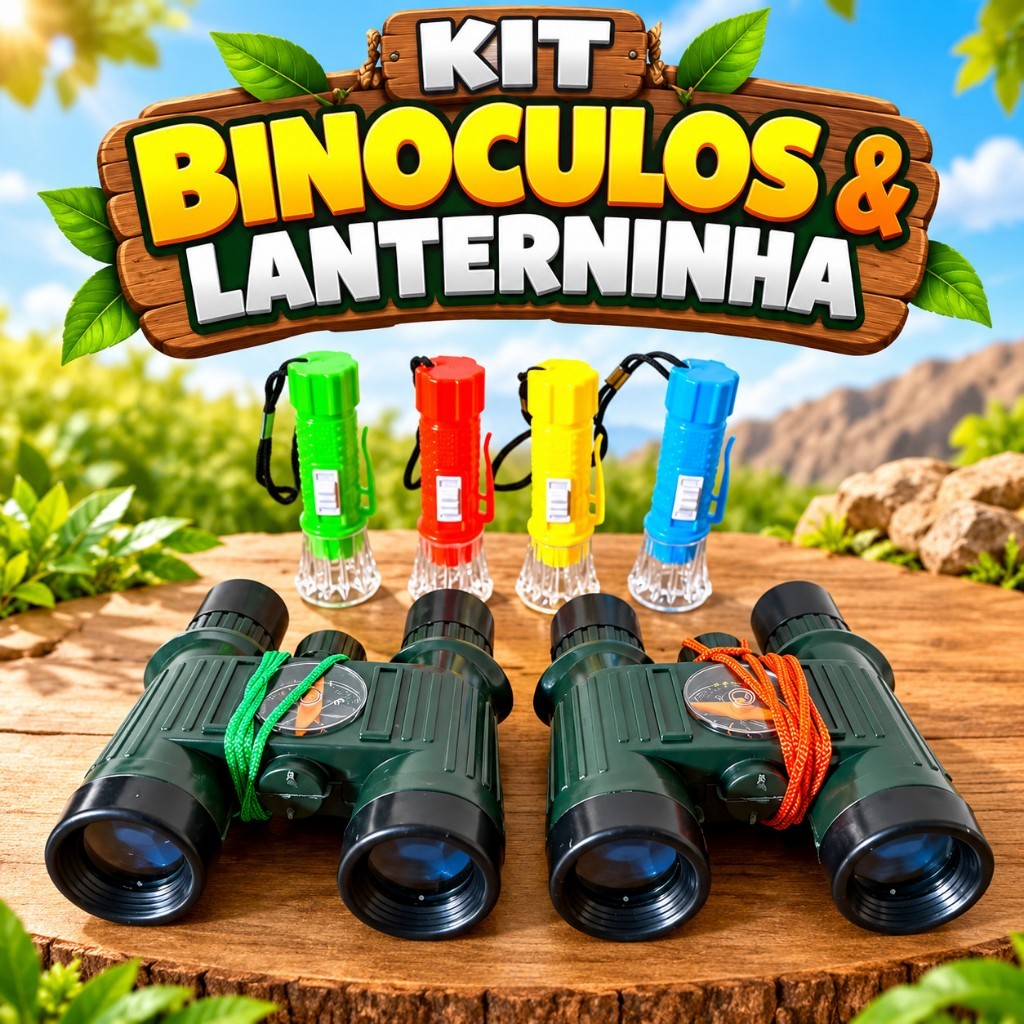 Kit Binóculos, Lanterna Lembrancinha De Festa Infantil brinde Prenda ...