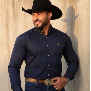 Camisa Xadrez Country Premium Cowboy Manga Longa Lida de Boiadeiro Nova Coleção