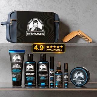 Kit Barba Robusta Produtos Para Cuidados Da Barba Completo