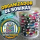 Porta Bobinas Organizador 20 a 70 Linhas para Máquina de Costura Suporte Carretilha Vertical Torre Modular Giratório