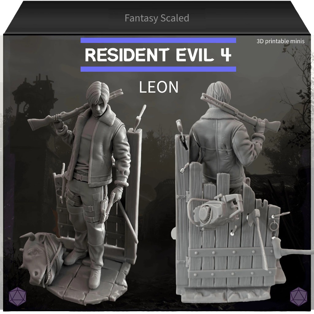 Estátua Leon Resident Evil 4 Remake - Action Figure