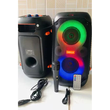 Caixa de Som Bluetooth Gigante Amplificada 2200W Karaokê FM Usb Pendrive Microfone POTENTE