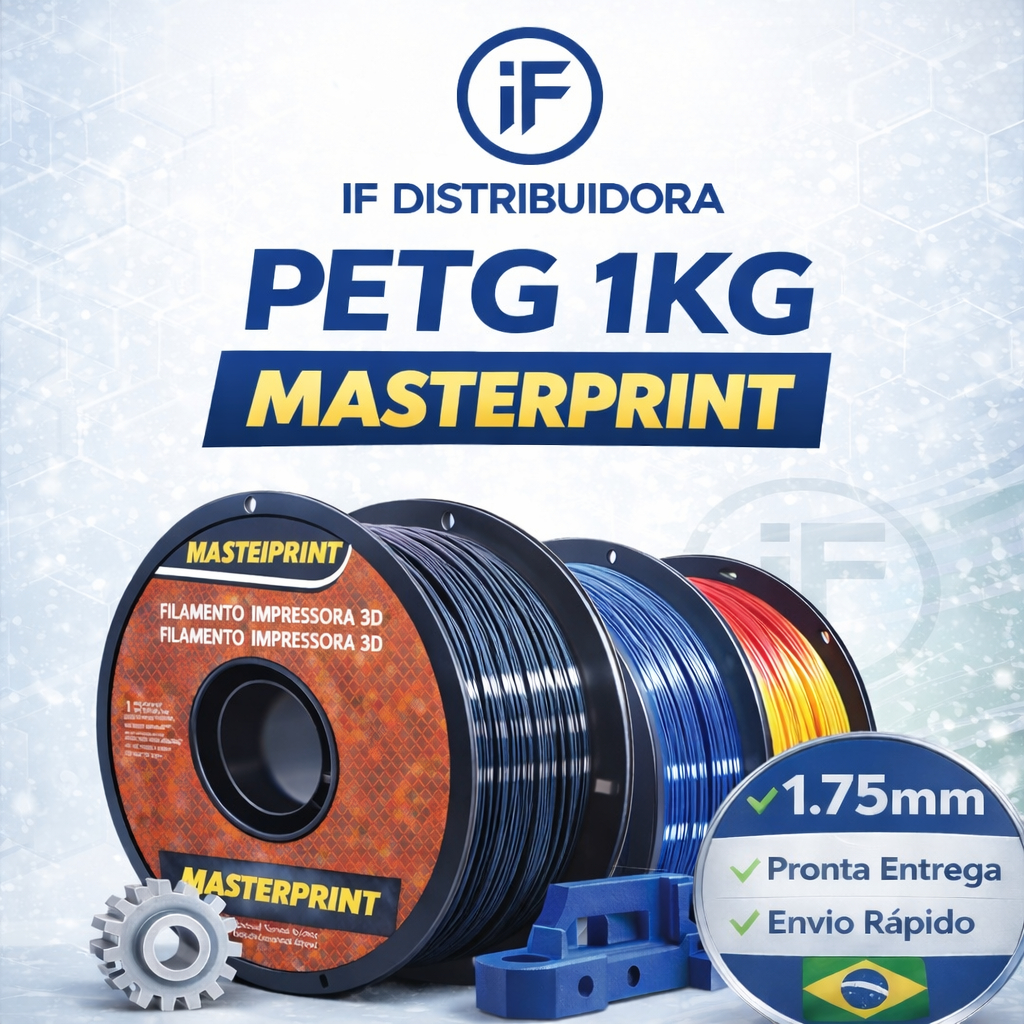 Filamento PETG 1Kg 1.75mm MasterPrint Premium Alta Resistência p ...