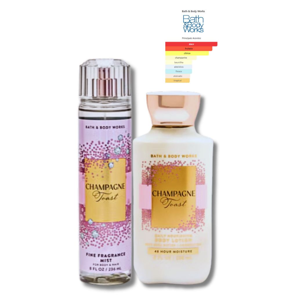 Kit Bath & Body Works Original • Body Splash + Hidratante