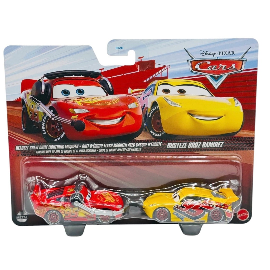 Disney Cars Pack-2 Filme Carros Mcqueen Mater Mattel 1:55 | Shopee
