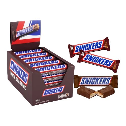 Display Snickers Chocolate 20unx40g | Shopee Brasil