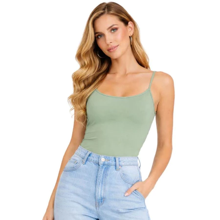 Regata Feminina Blusa Alça fina Poliamida Premium Fitness Casual com Bojo Removível