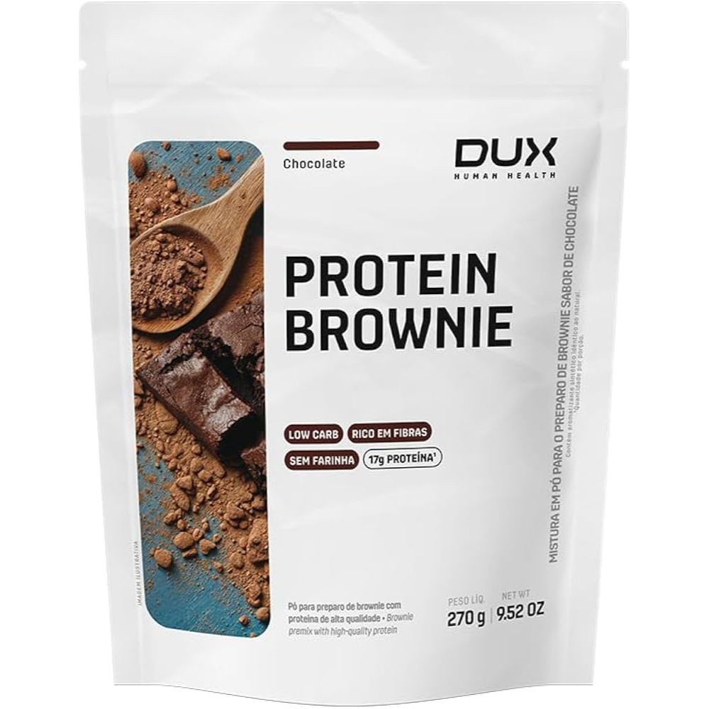 Protein Brownie Dux - Sabor Chocolate (270g) | Shopee Brasil