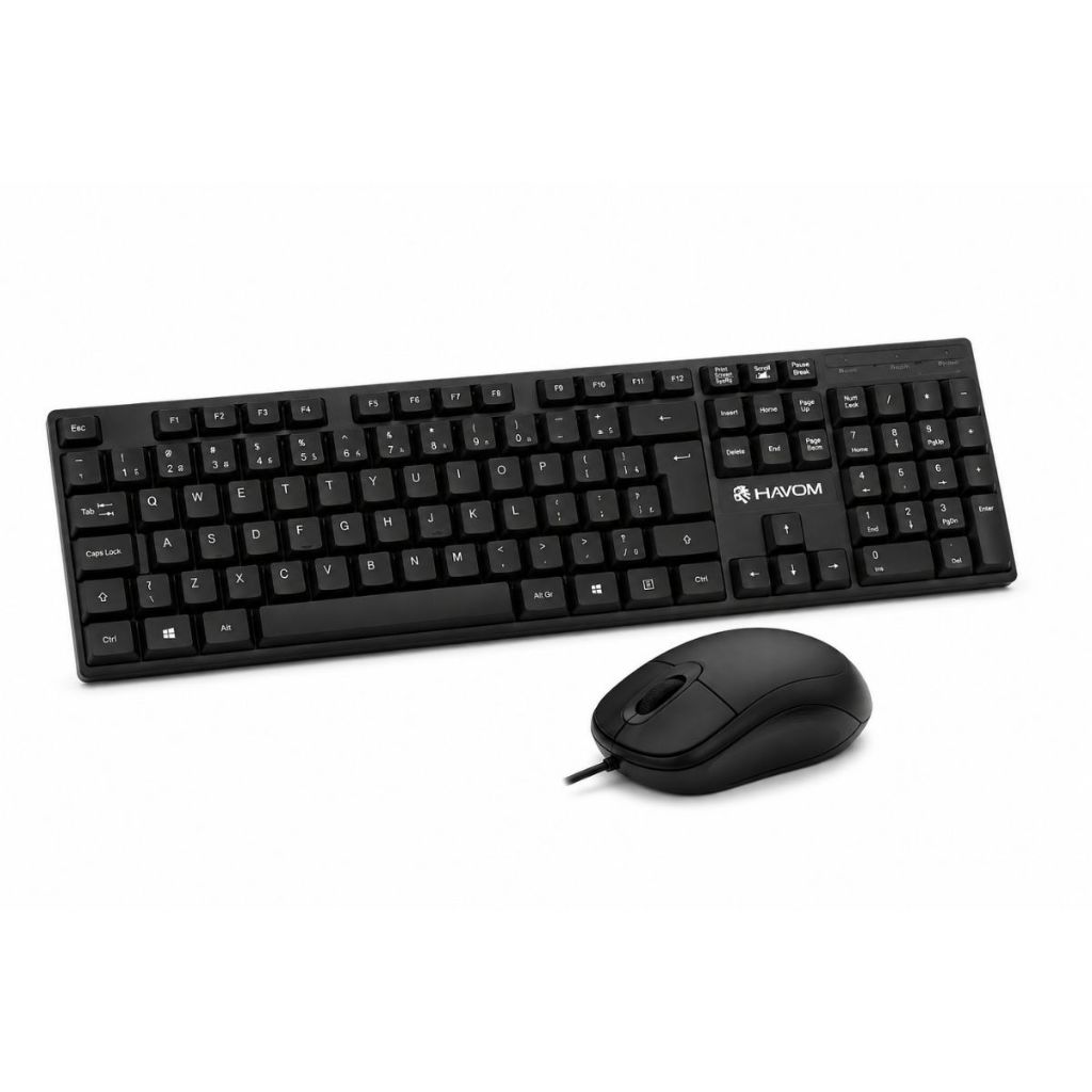 Teclado com fio usb pc notebook computador