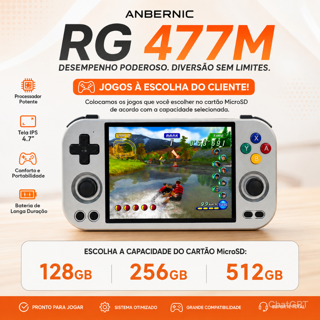 Anbernic RG477M 12gb NOVO PRONTA ENTREGA! | Shopee Brasil
