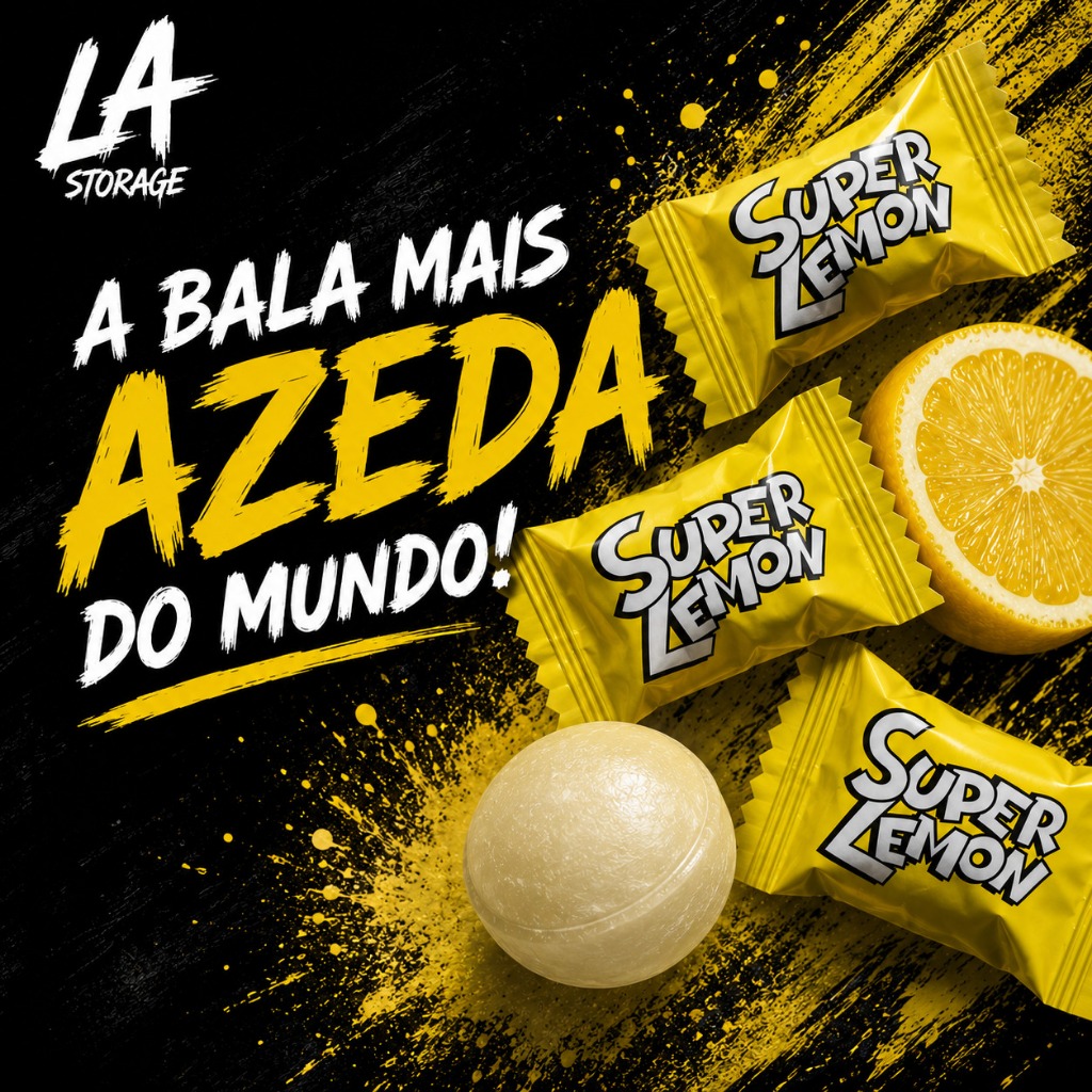 Balas Super Lemon importada Nobel Japão - Mais azeda do mundo