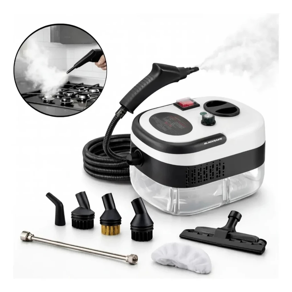 Limpador A Vapor Portátil De 2500 W Máquina Limpeza Pressurizada Alta Temperatura Com Cabeças Escova E Luvas Pa Esterili