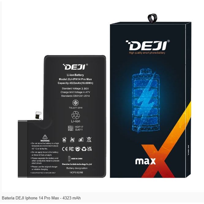 Bateria Deji iphone X/XS/XS max/XR/11/11 pro/11 Pro Max/12/12 pro